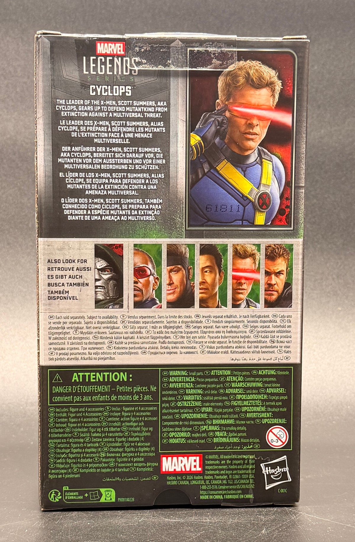 Cyclops Avengers: Doomsday Marvel Legends Action Figure Hasbro 2026