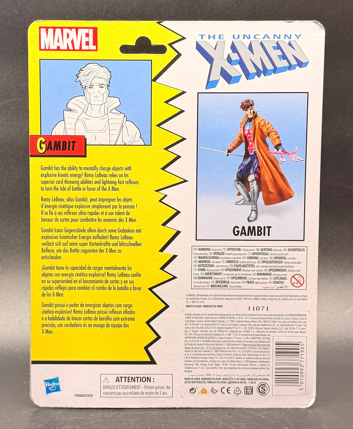 Gambit (Bubble Cracked) Uncanny X-Men: Retro Series Action Figure Hasbro 2020