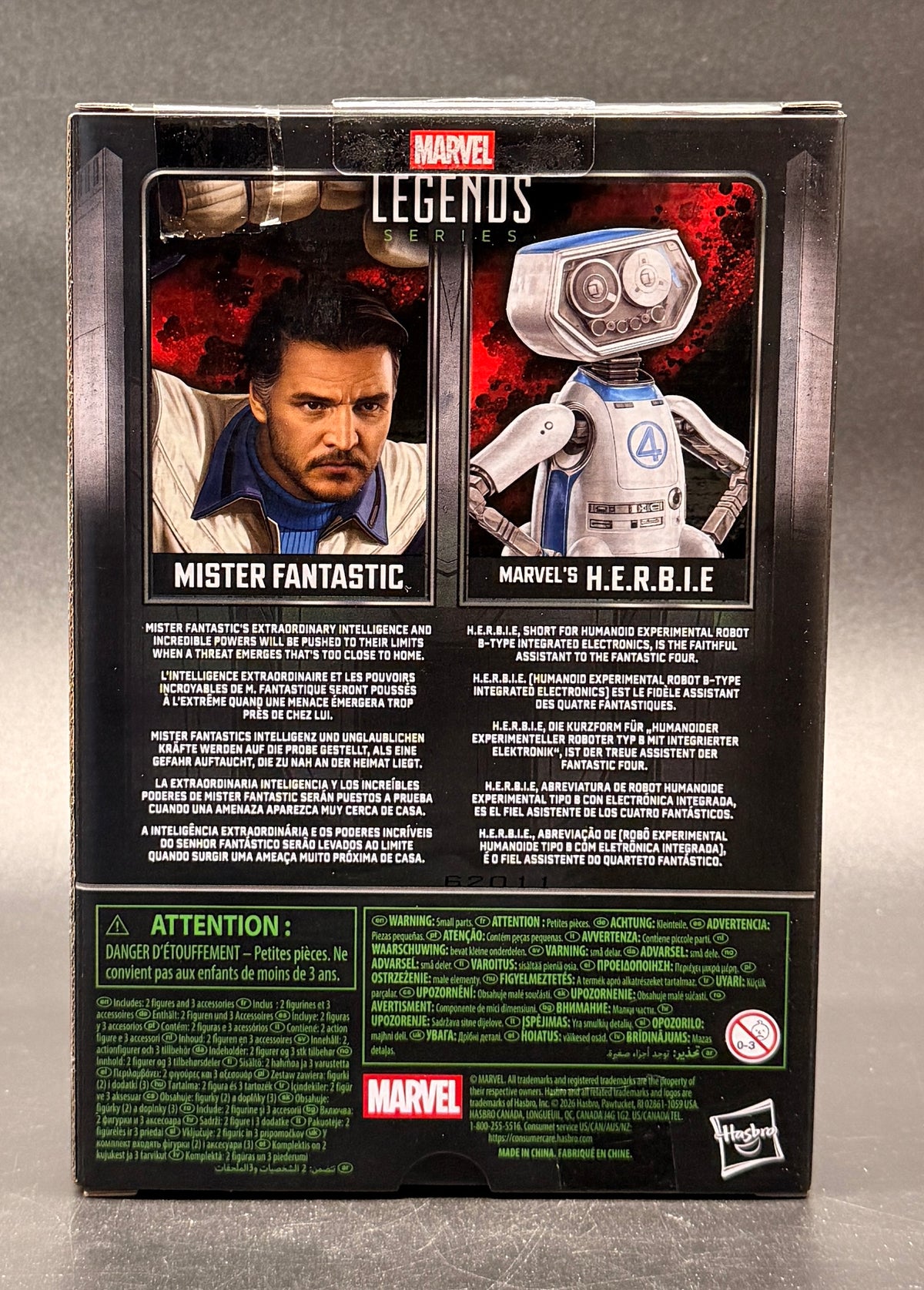 Mister Fantastic and H.E.R.B.I.E. Avengers: Doomsday Marvel Legends Action Figure Set Hasbro 2026