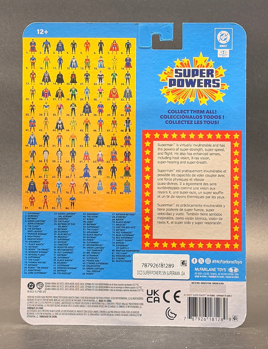 Superman (JSA) DC Super Powers Action Figure McFarlane Toys 2026