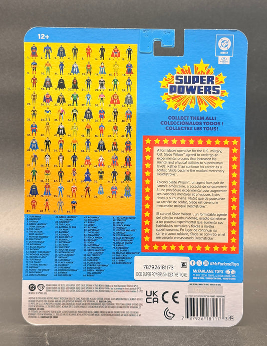 Deathstroke (Unmasked) DC Super Powers Action Figure McFarlane Toys 2026
