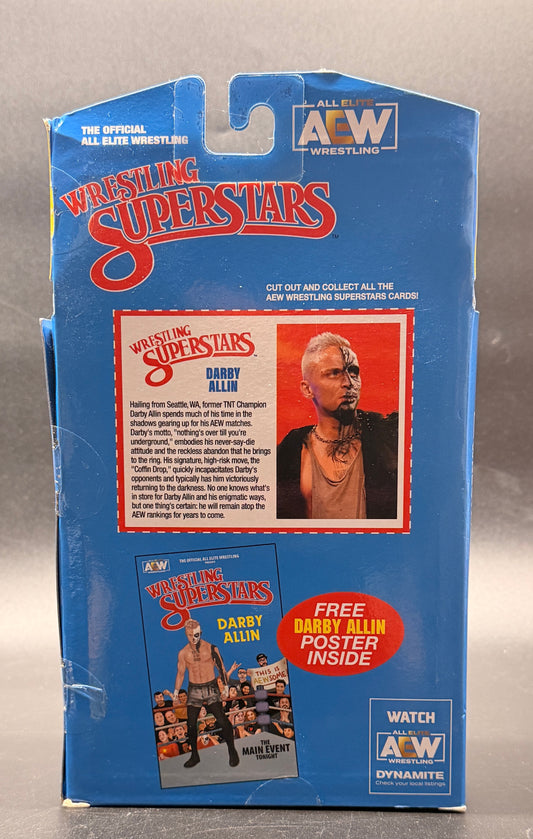 Darby Allin #33 LJN Wrestling Superstars AEW: Unmatched Collection Series 5 Action Figure Jazwares 2022