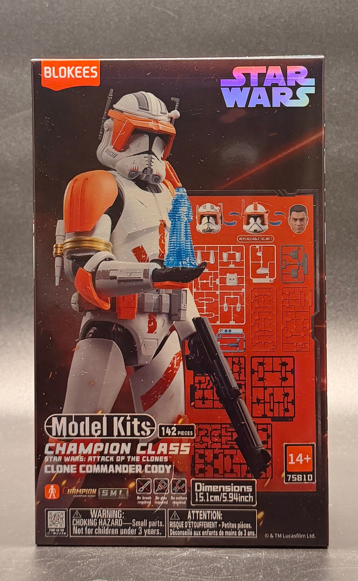 Commander Cody Star Wars: Attack of the Clones Champion Class Model Kit Blokees 2026