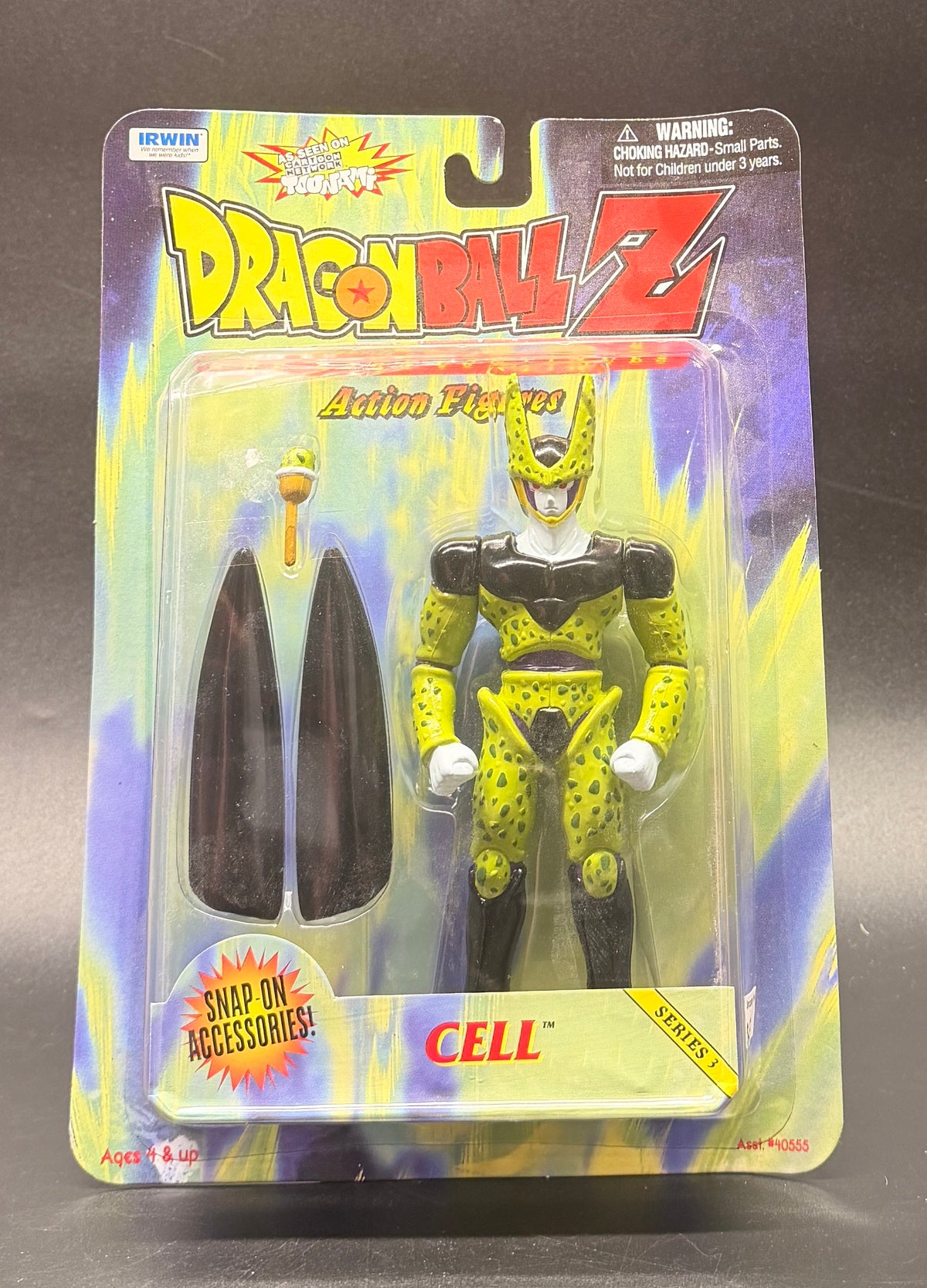 Cell Dragon Ball Z The Saga Continues Series 3 Action Figure Irwin Toys 1999