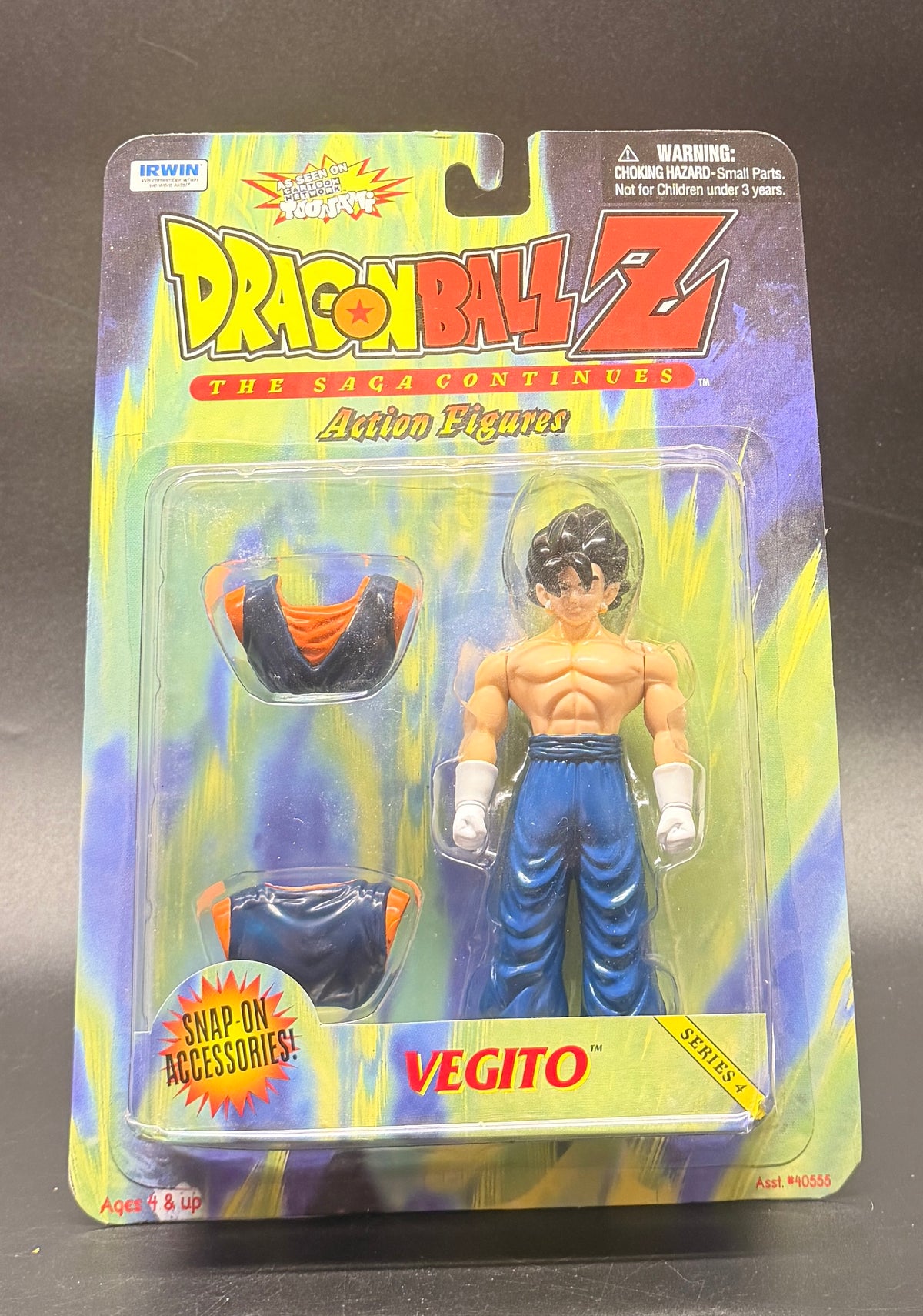Vegito Dragon Ball Z The Saga Continues Series 4 Action Figure Irwin Toys 1999