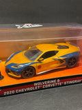Wolverine Marvel X-Men 2020 Corvette C8 Diecast Car with Figure Jada Toys