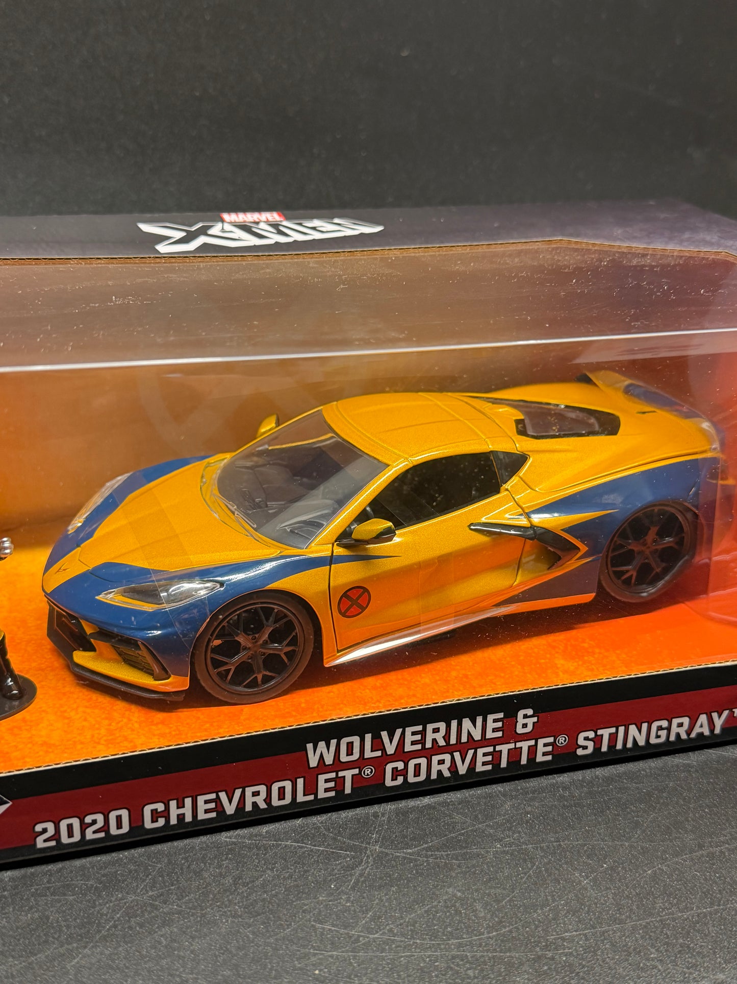 Wolverine Marvel X-Men 2020 Corvette C8 Diecast Car with Figure Jada Toys