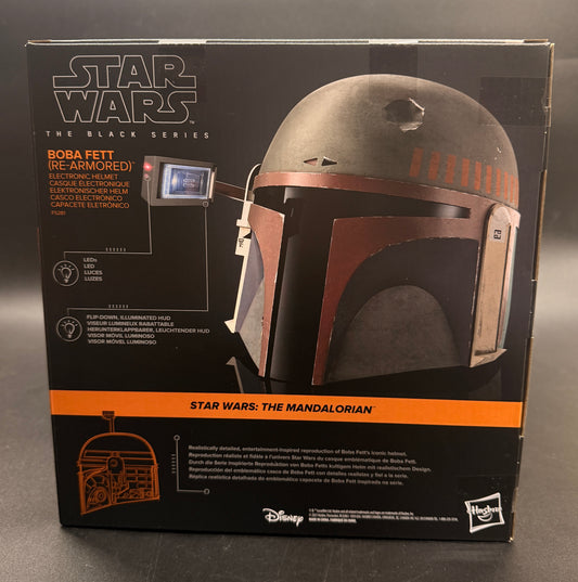 Boba Fett (Re-Armored) Black Series The Mandalorian Hasbro Star Wars Electronic Cosplay Helmet