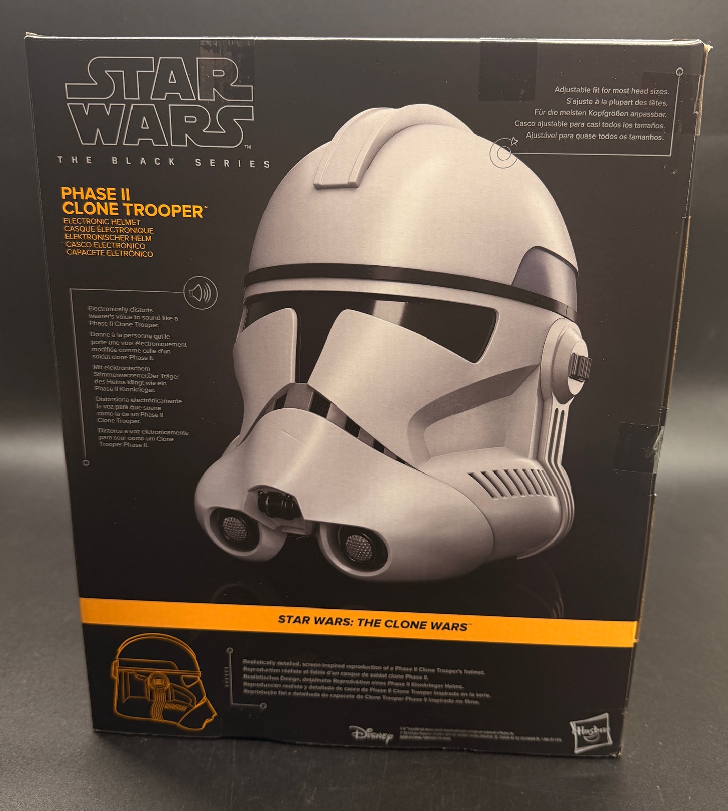 Phase 2 Clone Trooper Black Series Hasbro Star Wars Electronic Cosplay Helmet