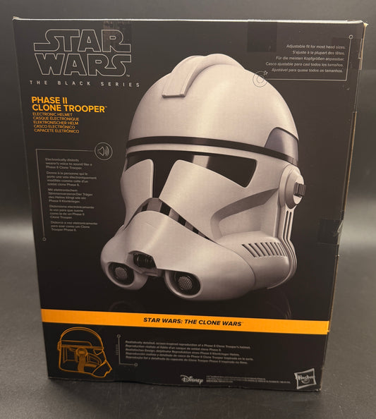 Phase 2 Clone Trooper Black Series Hasbro Star Wars Electronic Cosplay Helmet