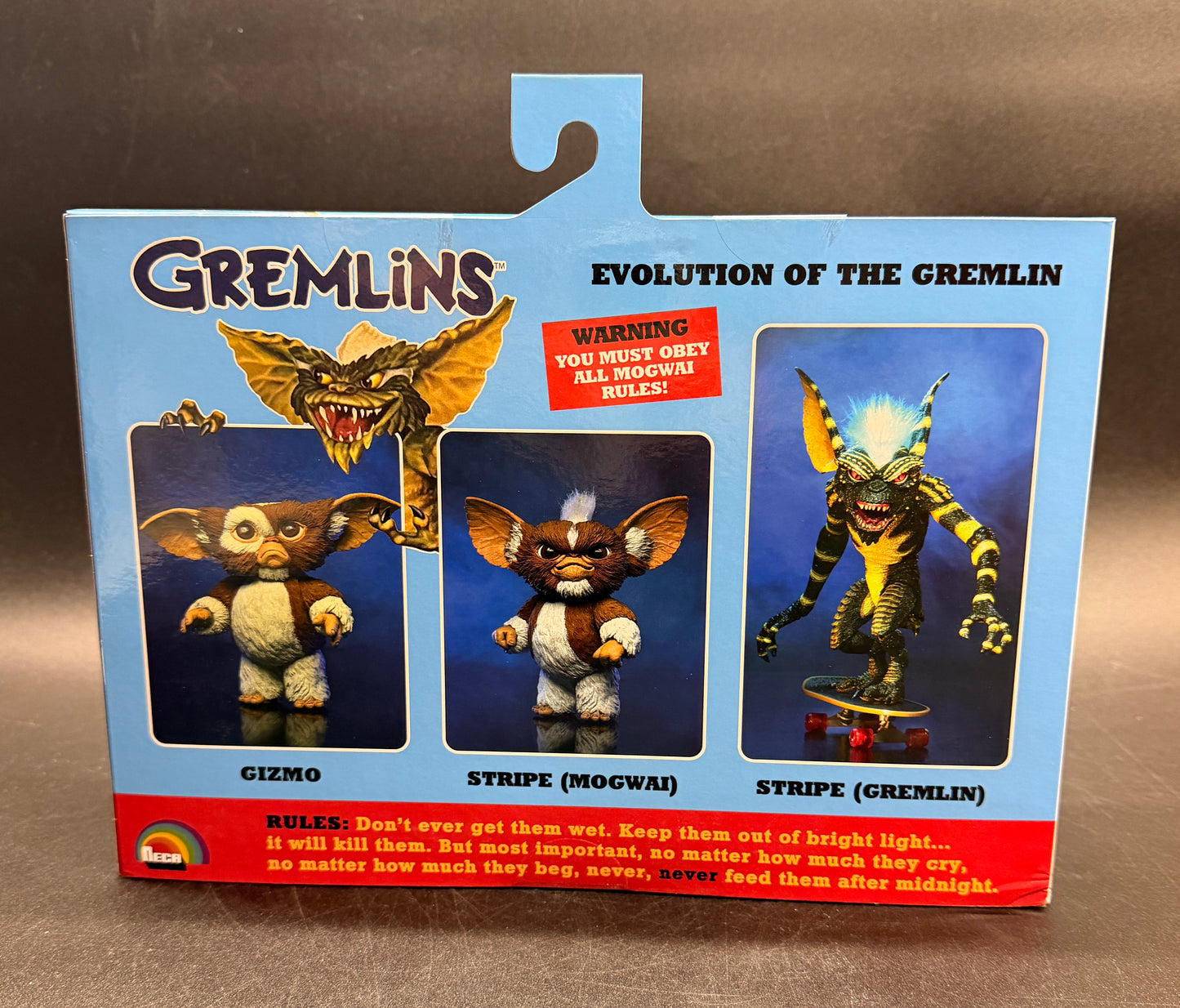 Evolution of The Gremlins 3 Figure set Neca
