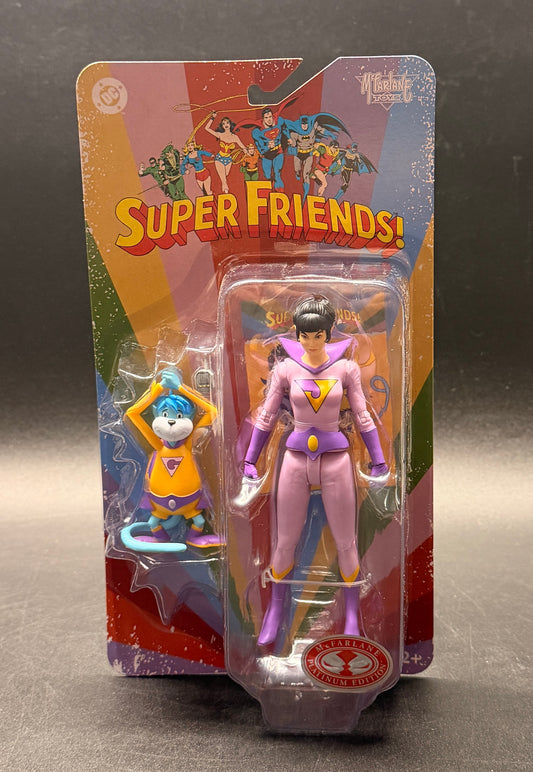 Jayna and Gleek (The Wonder Twins) McFarlane Red Platinum DC Super Friends Figure 2025
