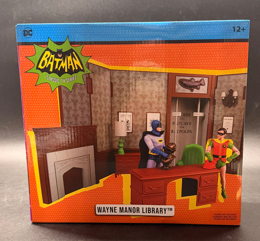 Wayne Manor Library McFarlane Batman ‘66 Playset 2023