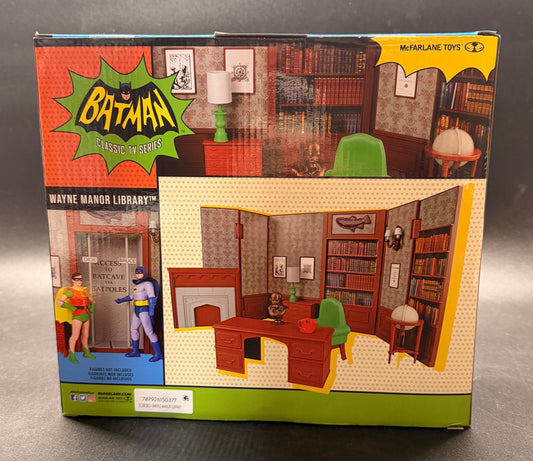 Wayne Manor Library McFarlane Batman ‘66 Playset 2023