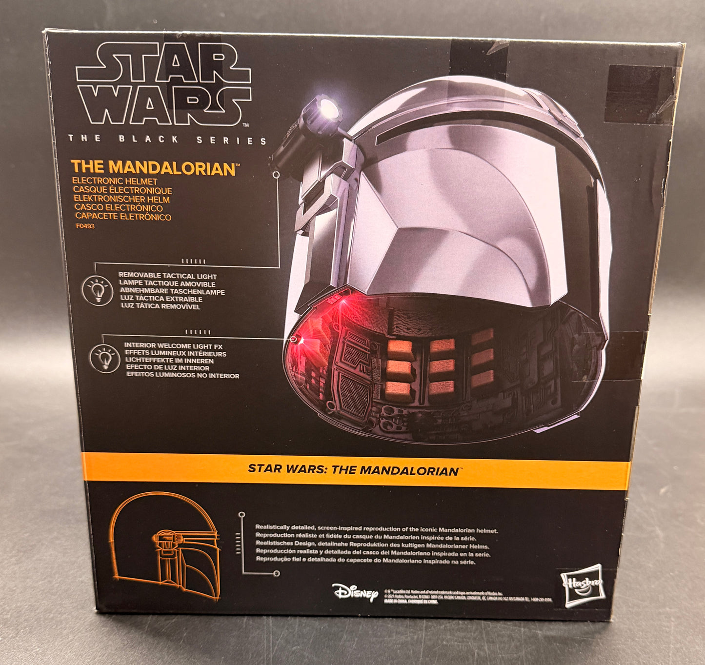 The Mandalorian Black Series The Mandalorian Hasbro Star Wars Electronic Cosplay Helmet