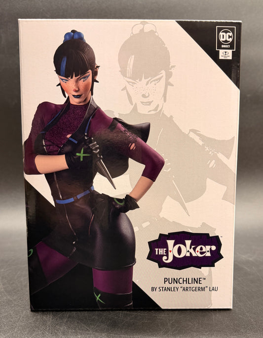 The Joker Purple Craze Statues - 1/10 Scale Punchline By Stanley Artgerm Lau (Resin) DC Direct McFarlane Toys
