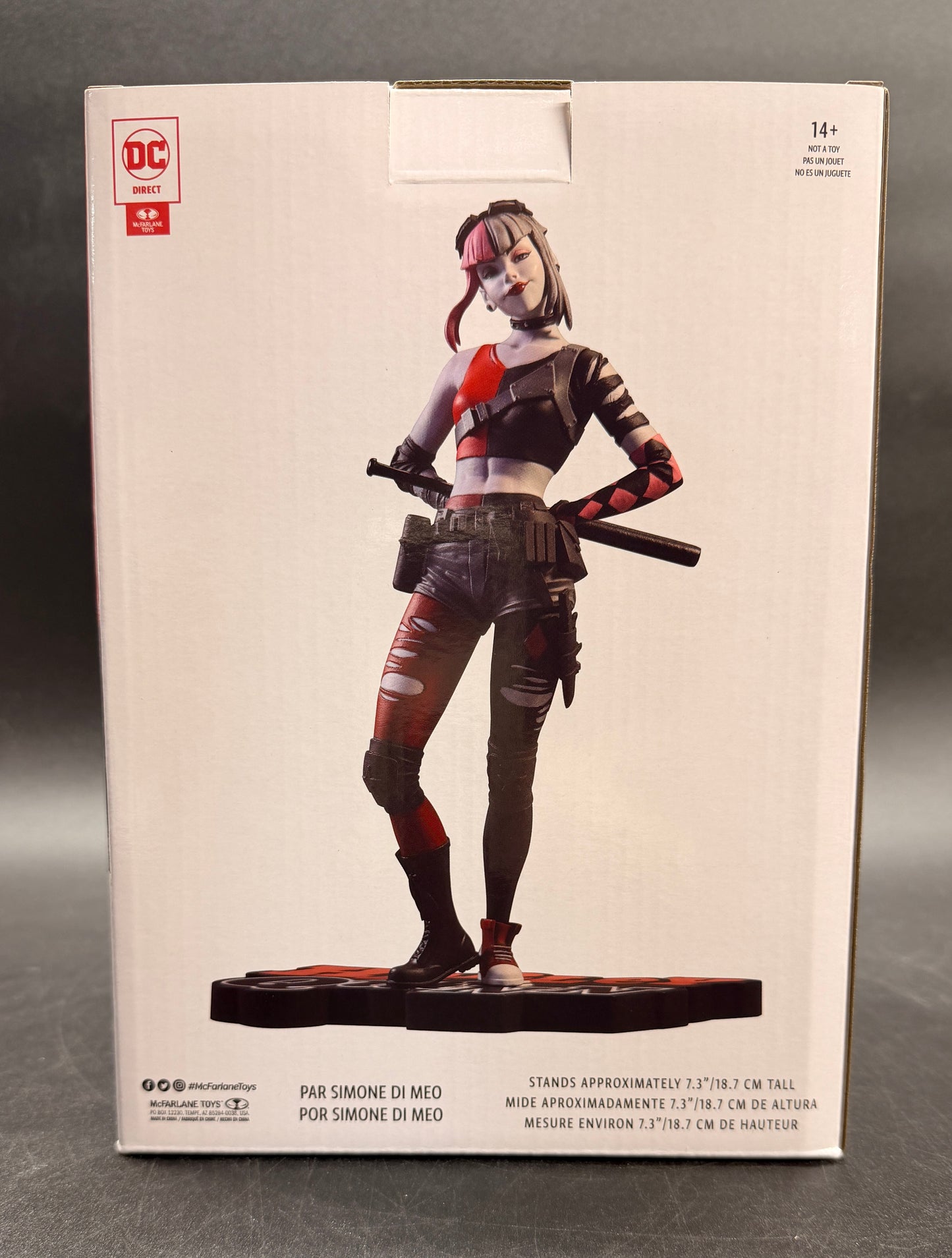 Harley Quinn Red, White & Black Statues - 1/10 Scale Harley Quinn By Simone Di Meo (Resin)