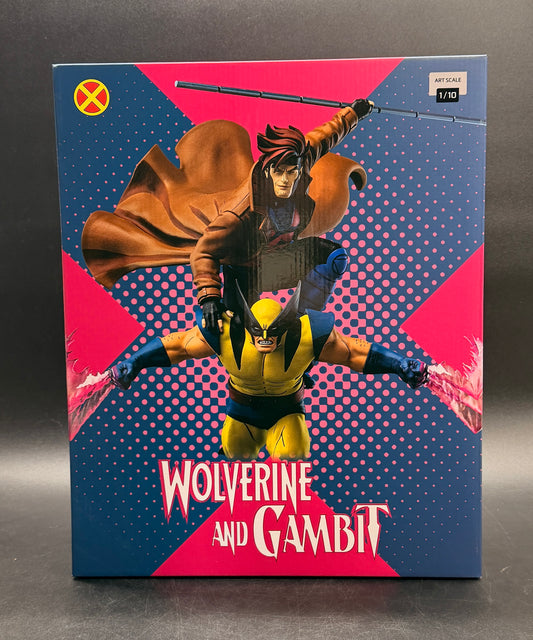 X-Men 97 Gambit and Wolverine Limited Edition Art Scale 1/10 Iron Studios Statue