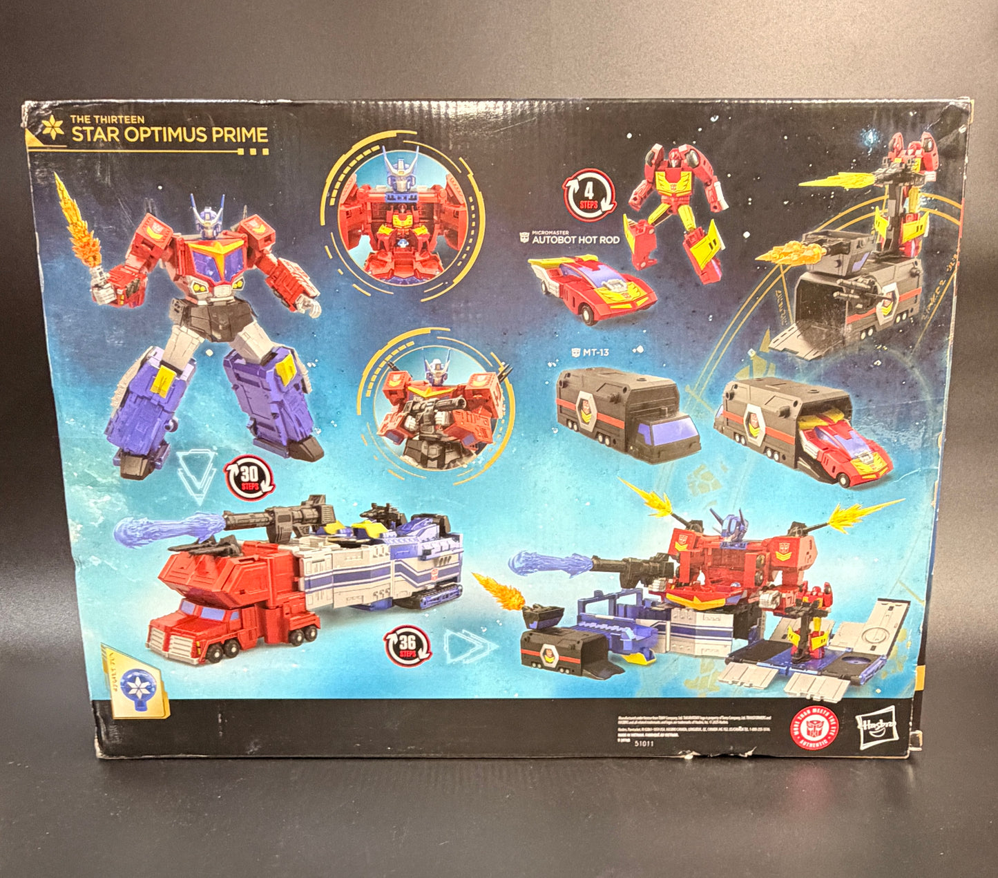 Transformers Age of the Primes The Thirteen Star Optimus Prime 15” Action Figure Hasbro (open in box)
