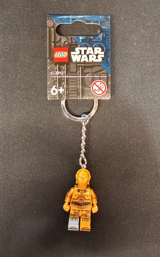 C-3PO Lego minifigure keychain