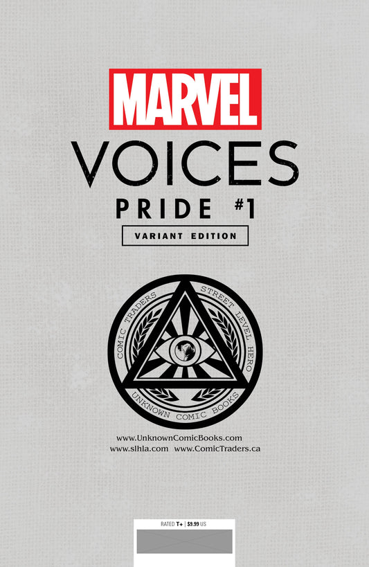 Marvels Voices Pride #1 Unknown Comics Tyler Kirkham Exclusive Var (06/23/2021)