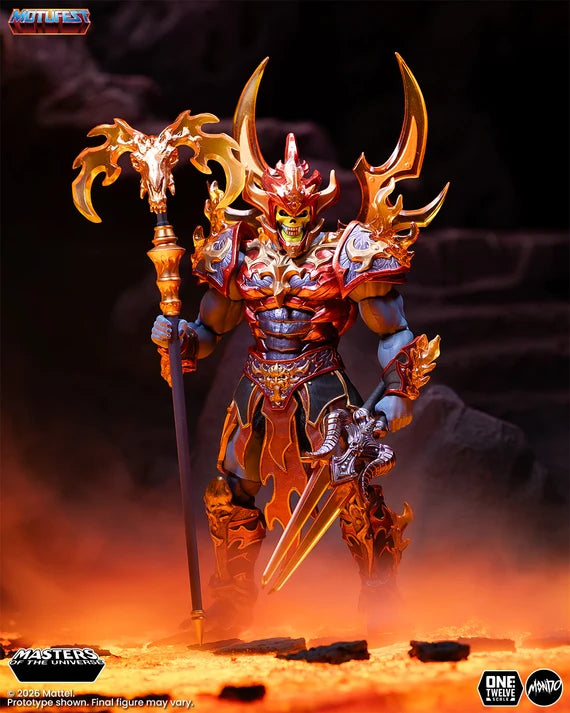 Ice Armor He-Man & Fire Armor Skeletor Masters of the Universe 200X 1:12 Scale Limited Edition Action Figure Set Mondo 2026