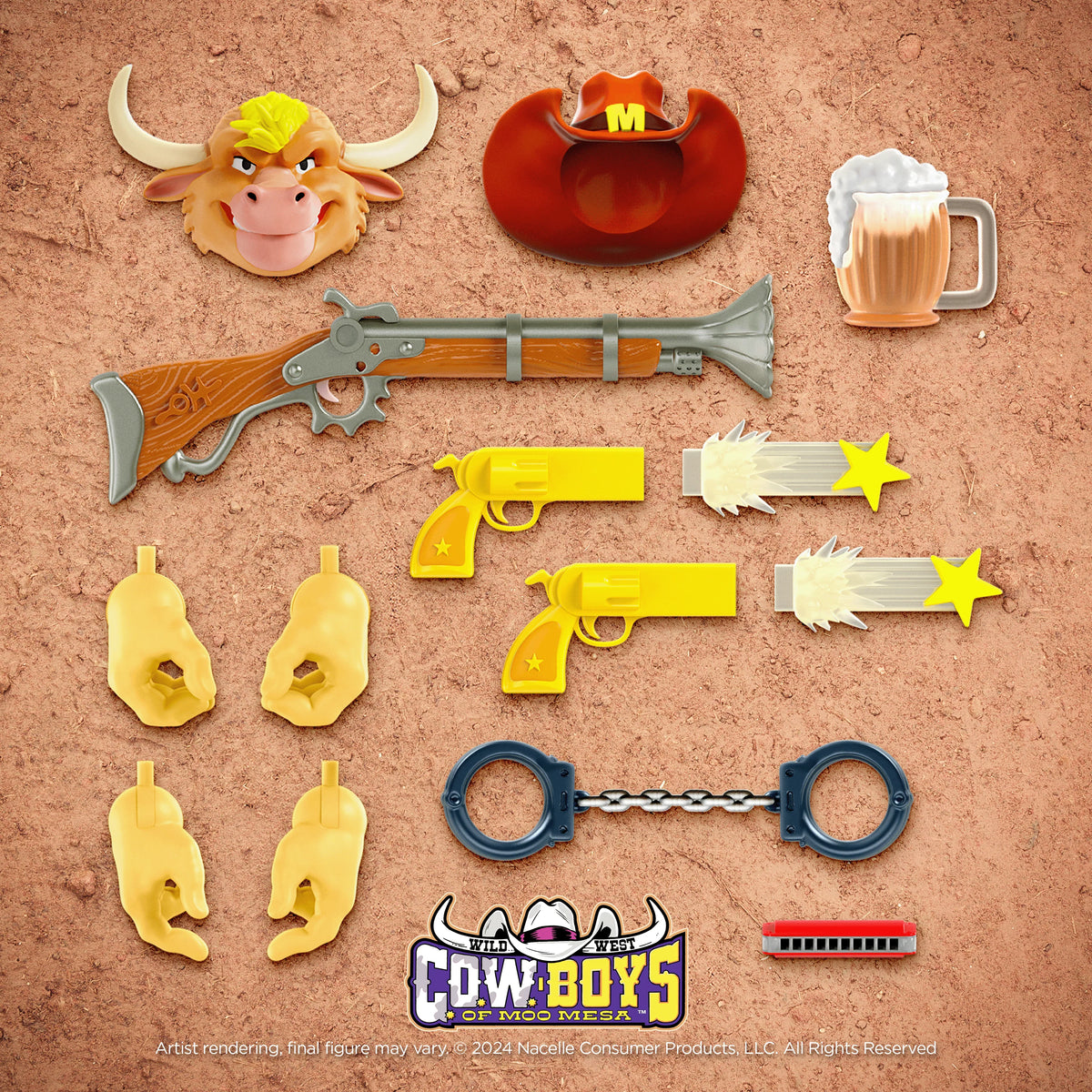 Marshal Moo Montana in the Tumbleweed Saloon Wild West C.O.W.-Boys of Moo Mesa SDCC Exclusive Action Figure Nacelle Toys 2026