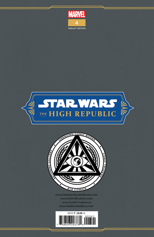 Star Wars: The High Republic #4 Unknown Comics Tyler Kirkham Exclusive Var (01/11/2023)