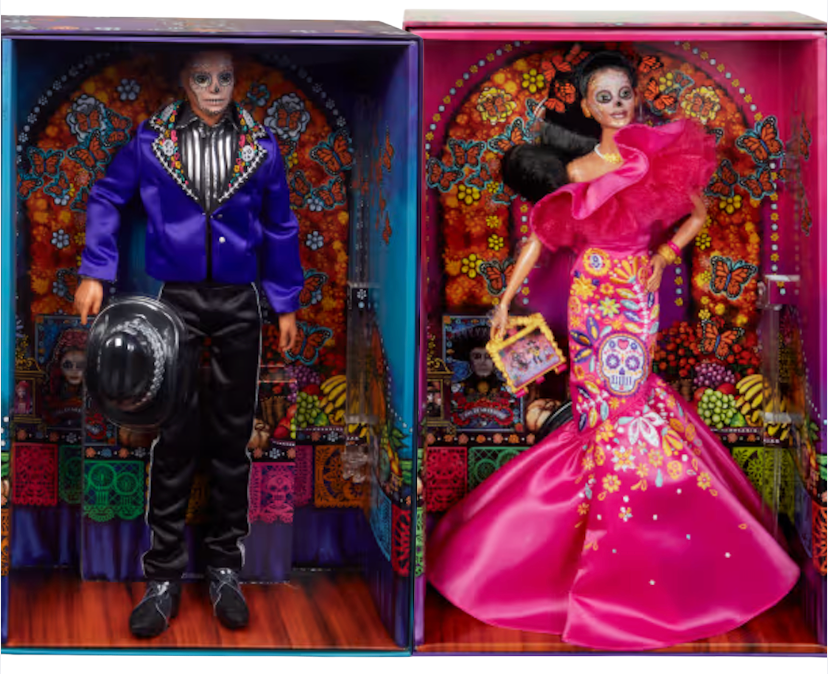 Día De Muertos Barbie and Ken Doll Set Mattel 2023