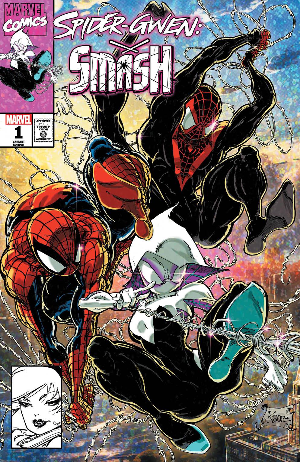 Spider-Gwen: Smash #1 Kaare Andrews (616) Exclusive Var (12/27/2023)