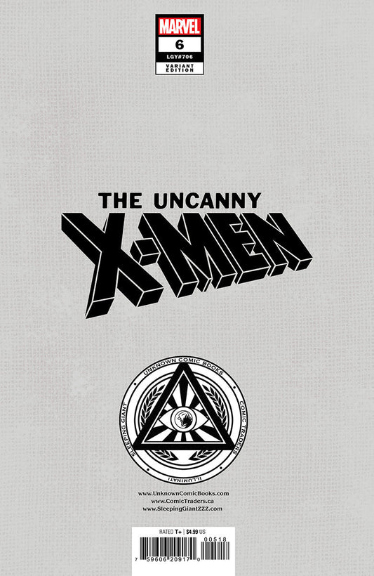 UNCANNY X-MEN #6 UNKNOWN COMICS TYLER KIRKHAM EXCLUSIVE VAR (11/27/2024)