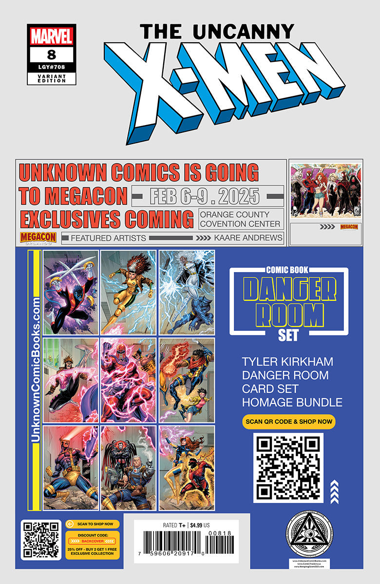 [2 PACK] Uncanny X-Men #8 Unknown Comics Leirix Exclusive Var (01/08/2025)