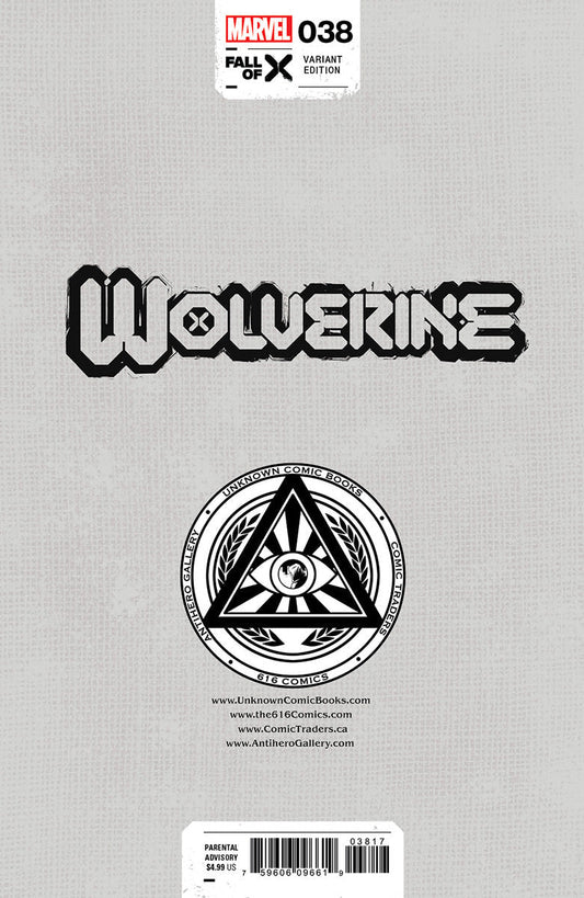 WOLVERINE #38 [FALL] UNKNOWN COMICS DAVID NAKAYAMA HELLFIRE EXCLUSIVE VAR (10/11/2023)