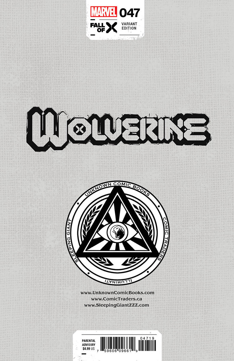 [2 Pack] Wolverine #47 Unknown Comics Mico Suayan  Exclusive Var (04/10/2024)