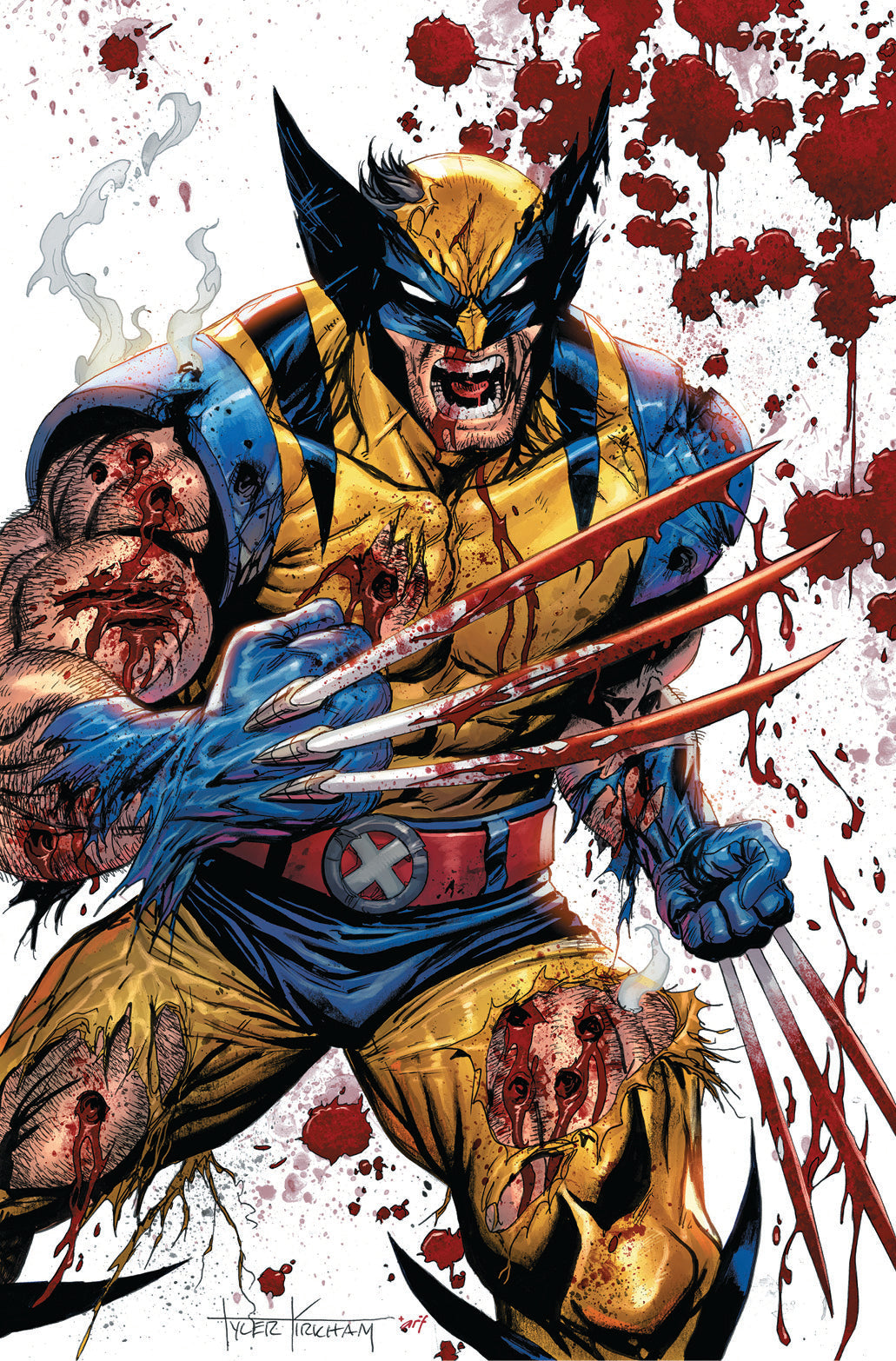 Wolverine Revenge #5 Red Band Unknown Comics Exclusive Tyler Kirkham Virgin BATTLE DAMAGED Var [Polybagged] Explicit Content (03/26/2025)