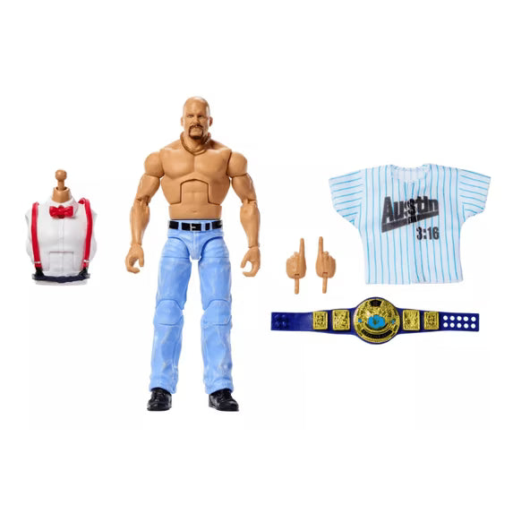Stone Cold Steve Austin WWE Elite Collection Legends (BAF Bob Backlund) Action Figure Mattel 2026