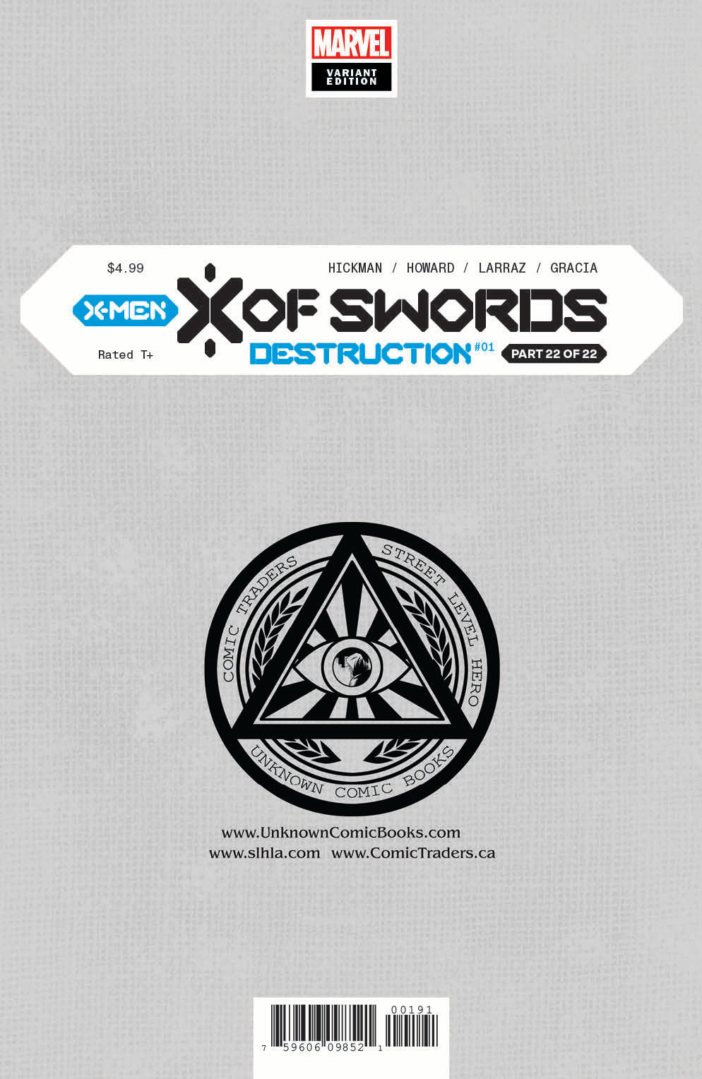 X Of Swords Destruction #1 Unknown Comics Mico Suayan Exclusive Virgin B&W Var (11/25/2020)
