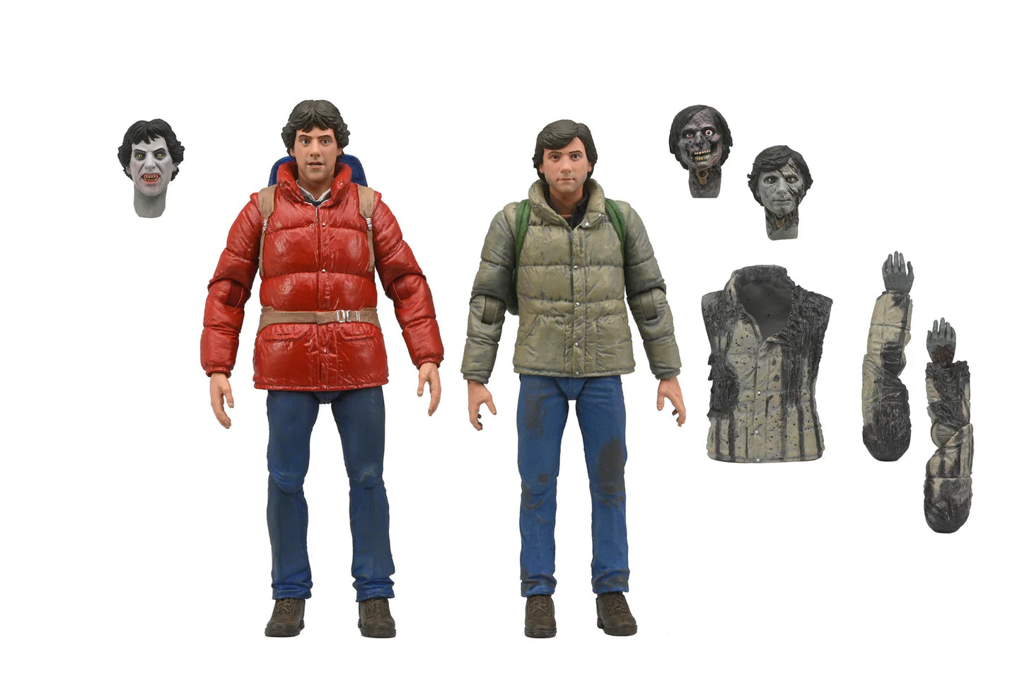 "Jack and David" An American Werewolf In London Action Figure 2 Pack Set NECA 2024