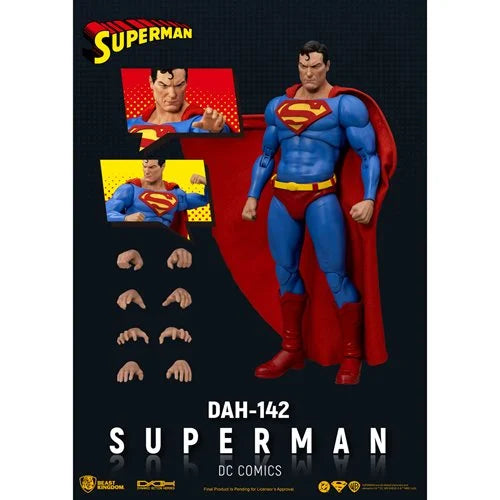 Superman (DAH-142) DC Comics 8 in. Action Figure Dynamic 8ction Heroes Beast Kingdom 2025