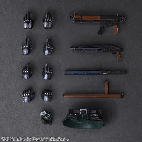 Final Fantasy VII Remake Shinra Elite Security Officer and Motorcycle Play Arts Kai Set