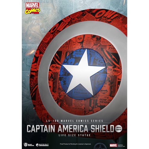 Captain America 1:1 Scale Shield LS-100 Master Craft Statue Beast Kingdom