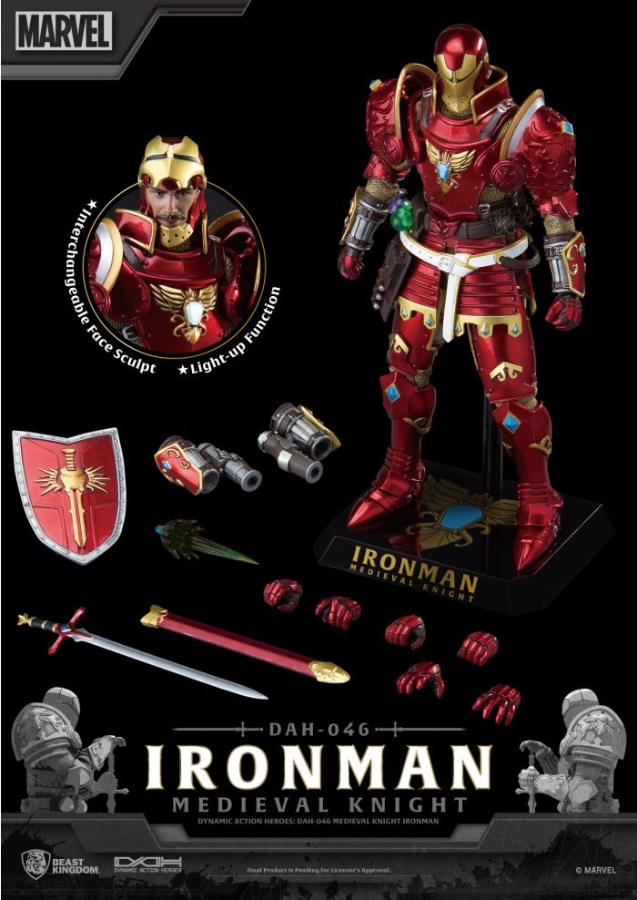 Medieval Knight Iron Man DAH-046 Dynamic 8-Ction Action Figure