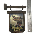 An American Werewolf in London Slaughtered Lam Pub Sign Scaled Prop Replica