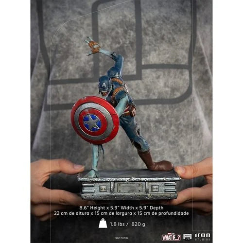 Zombie Captain America What If...?  1/10 scale Iron Studios Statue Marvel