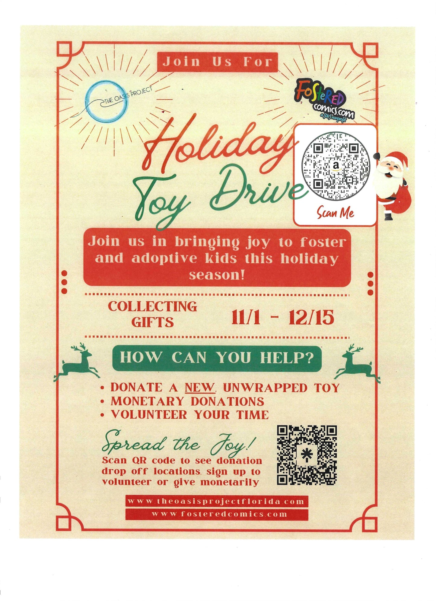 Toy Drive Donation For Fostered Comics