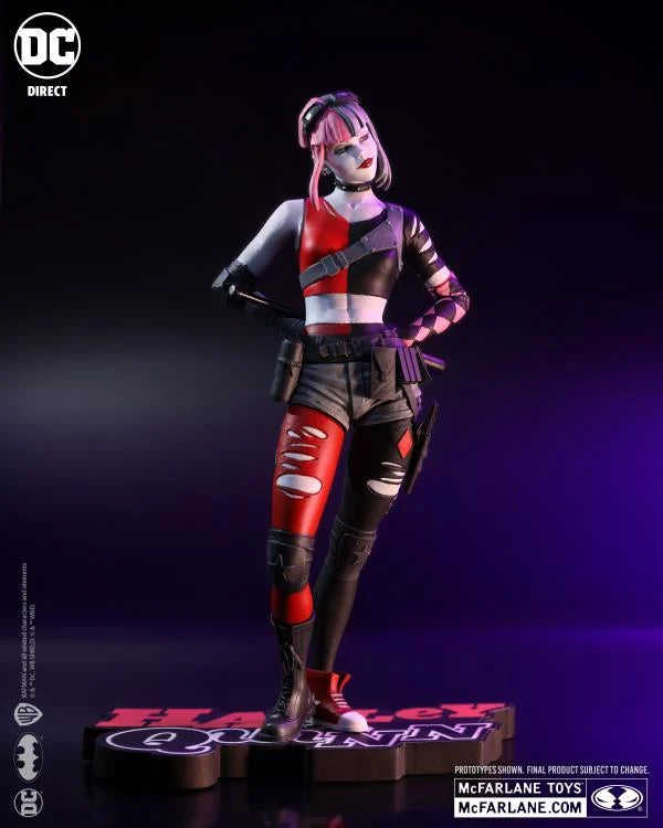 Harley Quinn Red, White & Black Statues - 1/10 Scale Harley Quinn By Simone Di Meo (Resin)