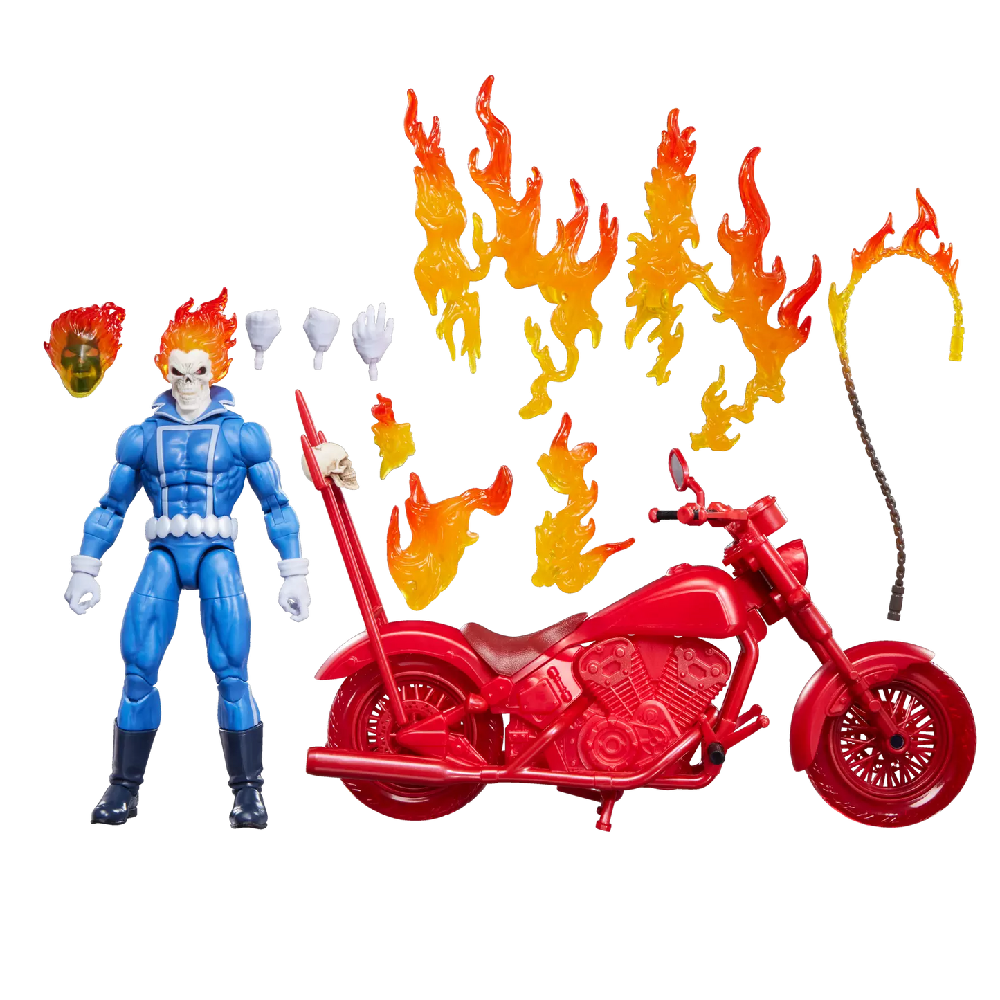 Ghost Rider Johnny Blaze with Motorcycle Marvel Legends Series Hasbro