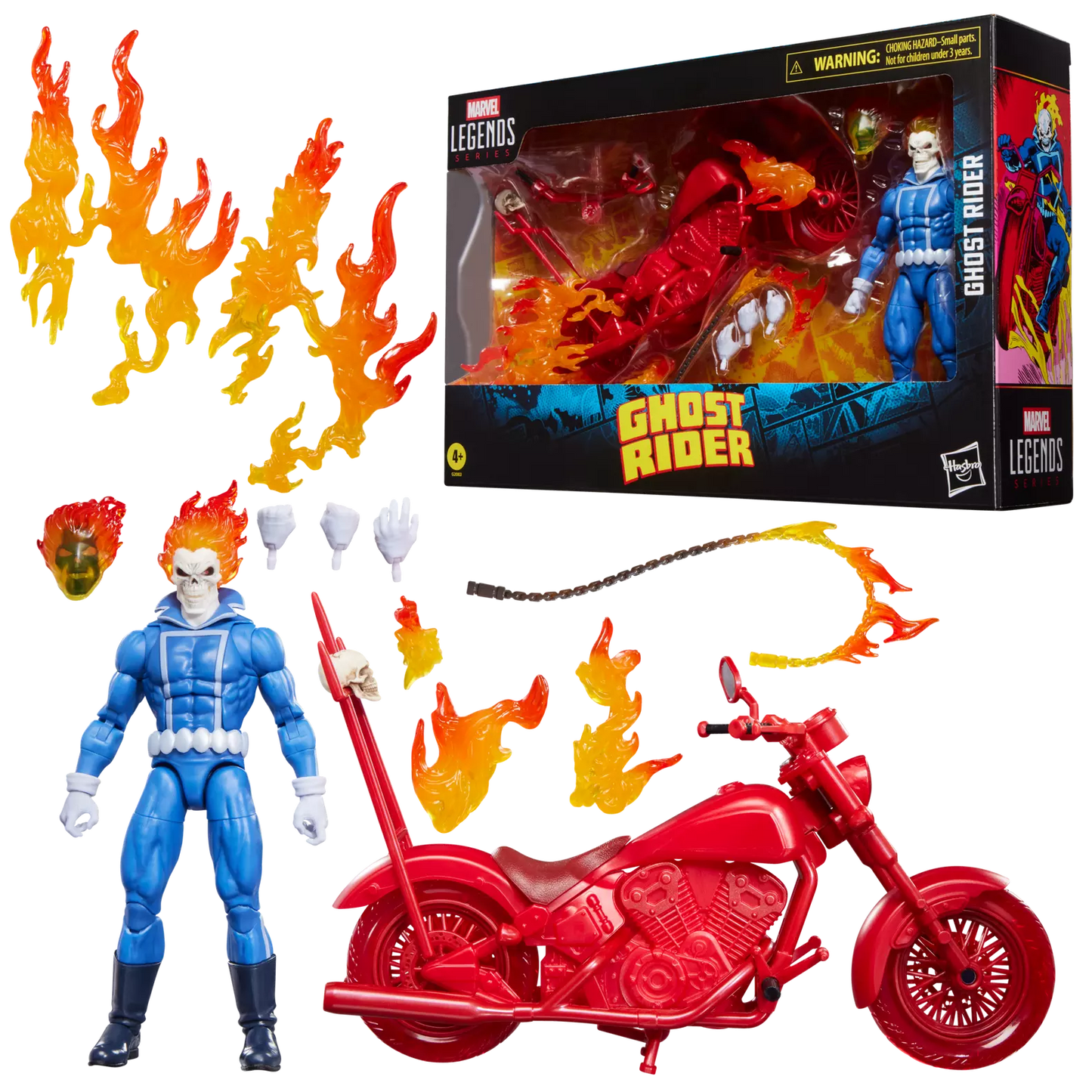 Ghost Rider Johnny Blaze with Motorcycle Marvel Legends Series Hasbro
