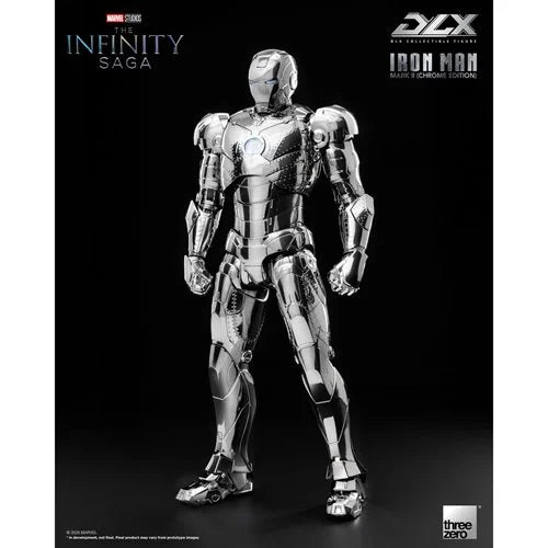 Iron Man Mk 2 (Chromed Edition) 1:12 Iron man The Infinity Saga DLX Three Zero Action Figure