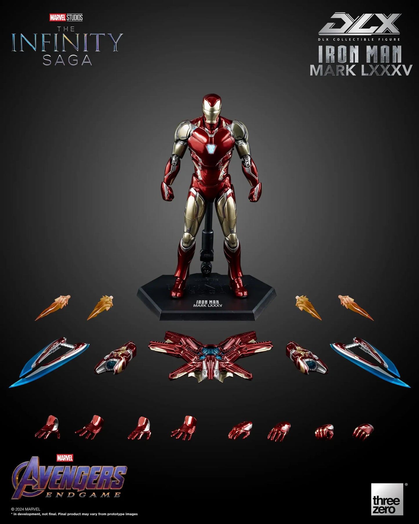 Iron Man Mk 85 Avengers: Endgame The Infinity Saga DLX Action Figure Threezero 2026